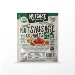 vegan meat on a white background