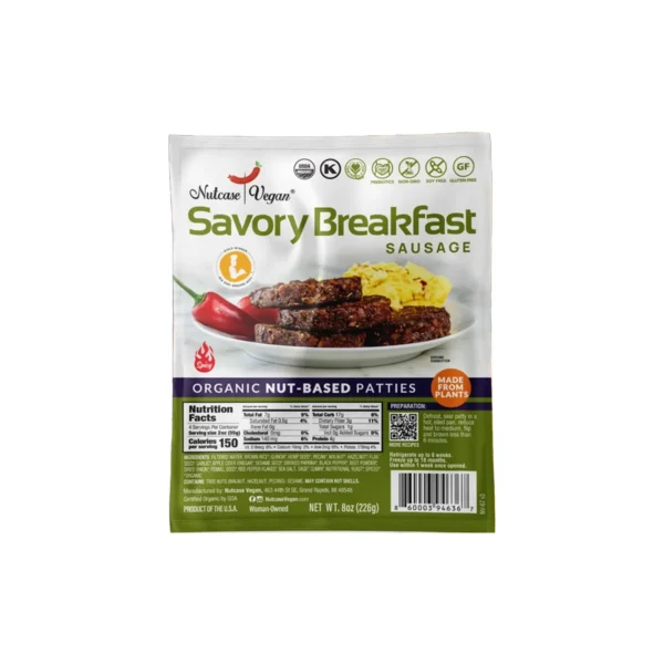 Nutcase Vegan - Savory Breakfast Sausage Patties