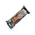 Vegan candy bar on white background