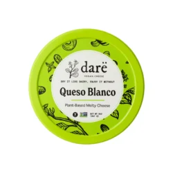 a package of vegan queso blanco on a white background