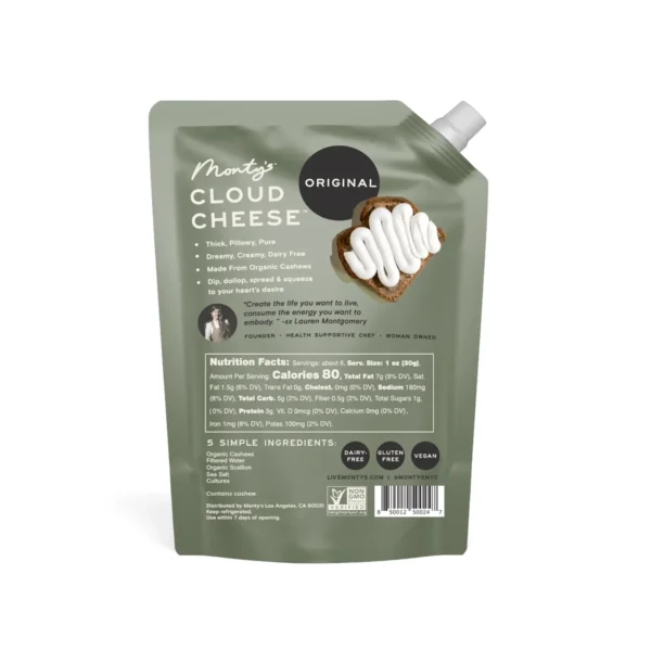 Monty's - Scallion Pure Cashew Cream Cheese - Image 2