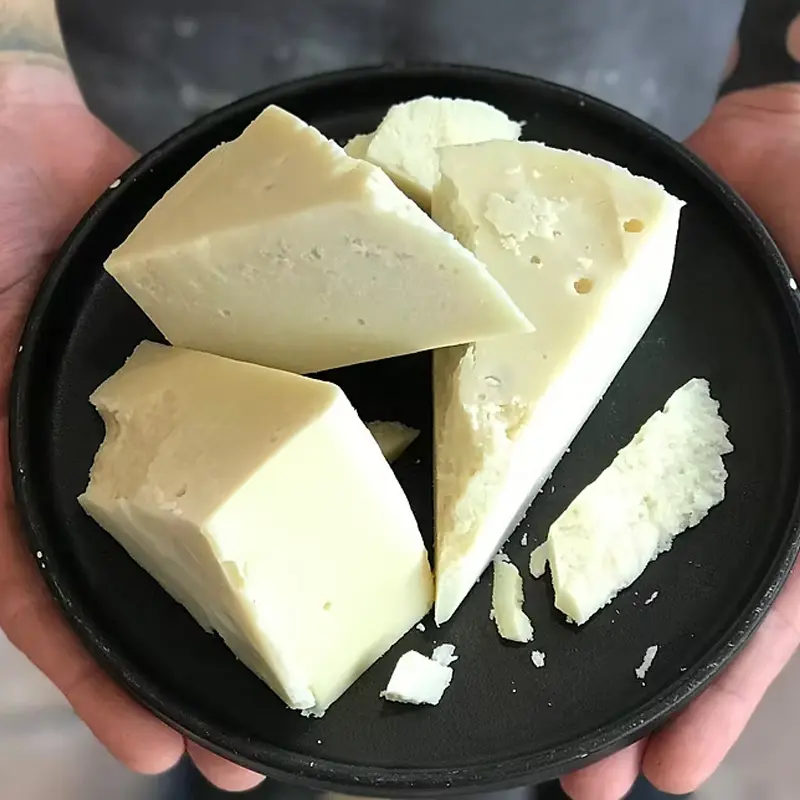 Scratch House cheese on o a plate