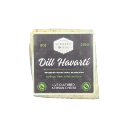 vegan cheese on a white background