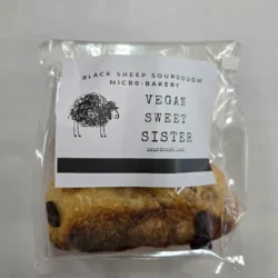 a packaged vegan sourdough mini loaf sweet sister flavor