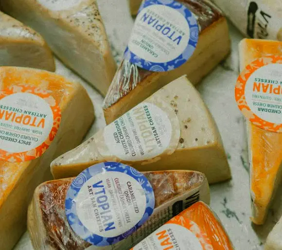 Vtopian vegan cheese wedges